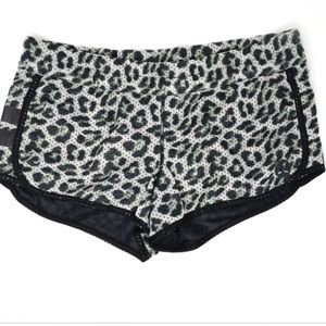 Hurley Leopard Print Athletic Shorts